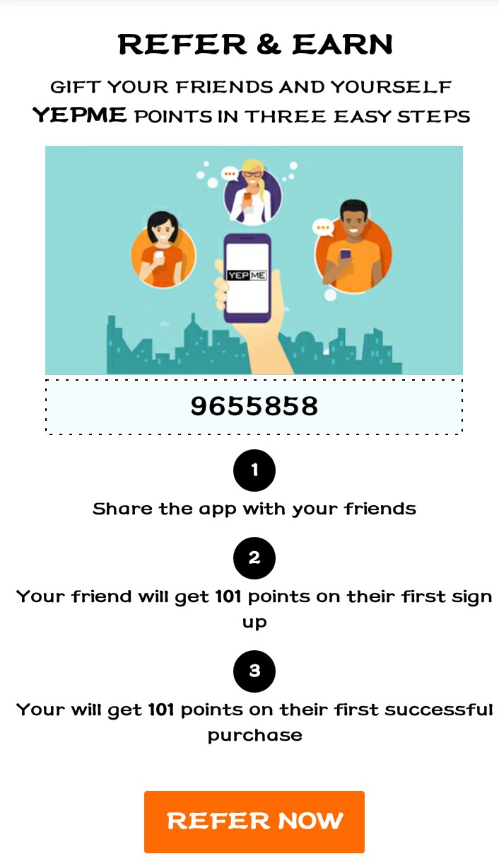 Yepme refer and earn .jpg image