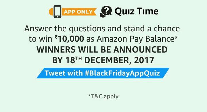 Amazon Black Friday Quiz Answers