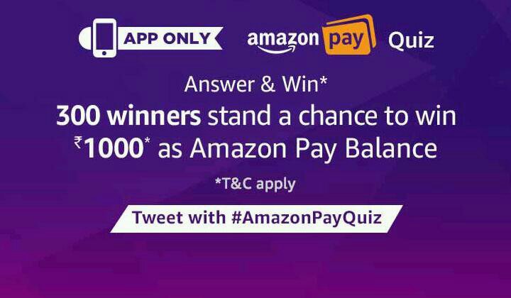Amazon pay quiz all answers