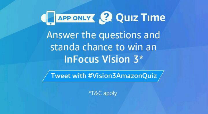 Amazon InFocus vision 3 Quiz answers