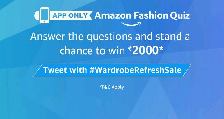 Amazon Fashion Quiz All winners