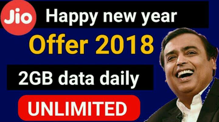 Jio Happy New Year Offer 2018 plans
