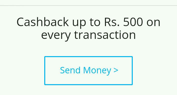 Paytm send money cash back offer December