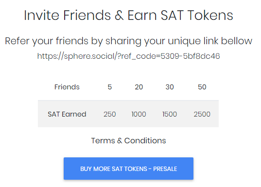(New Cryptocurrency) Sphere- Get 2$(50 SAT) on signup + 2$ (50 SAT) per referral(Redeem as ETH)