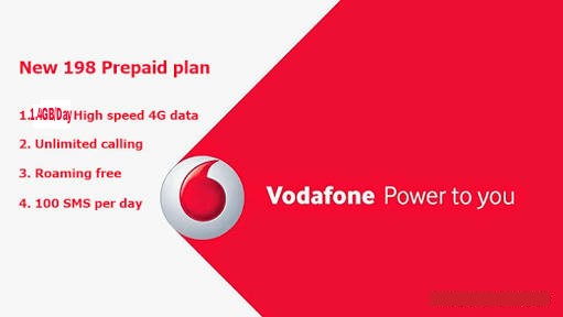 Vodafone 198 Rs Plan - Get 1.4 GB/Day Data For 28 Days
