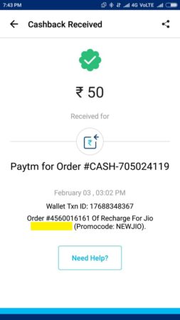 (Trick) Jio Recharge of Rs.399 at Just Rs.99 or Rs. 199