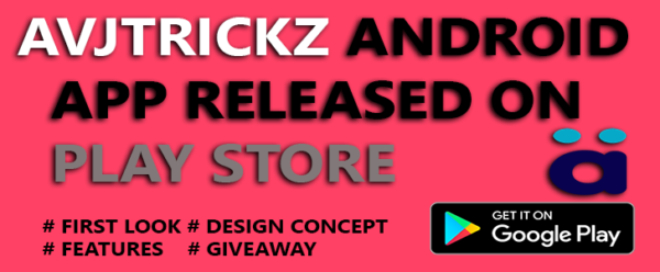 AVJTRICKZ Android app available on Playstore #Download now #Support #Giveaway