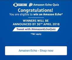 Amazon Echo Quiz Answers - Participate and win amazon echo device