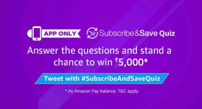 amazon subscribe and save quiz
