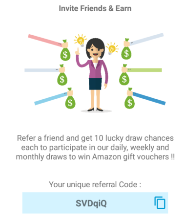 Rexback App Referral Code "SVDqiQ" - earn Chances and win Lucky draw Prize Paytm cash, Amazon.in Gift Voucher etc