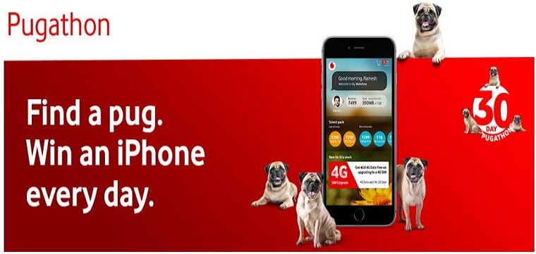 My Vodafone Pugathone - Find Pug & Win iPhone8 (*Pug Locations added*)
