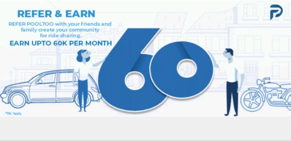 PoolToo App - Get 10 Rs Paytm Cash Per Refer + Earn 60K Paytm Cash Per Month