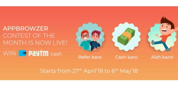 AppBrowzer - Get 5 Rs Paytm Cash On Signup + 5 Rs Per Refer