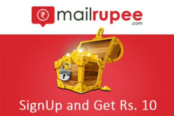 MailRupee Website - Get 10 Rs On Signup + 3 Rs Per Refer