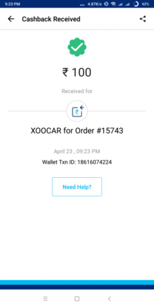 (Paytm) Xoocar App – Get ₹200 bonus on Signup + upto ₹100 per refer