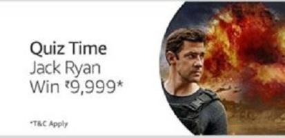 Amazon Jack Ryan Quiz Answers - Win Rs.9,999 Amazon pay balance