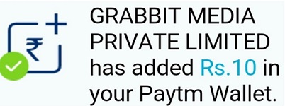 Grabbit Media App - Rs.10 on Signup + Rs.3 per Refer (*proof*)
