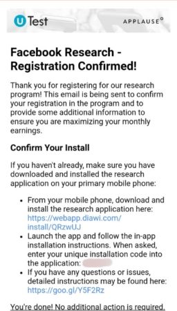 FB Research App – Earn 5$ Per Month Just By Placing App + 10$ Per Refer