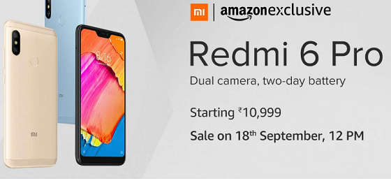 Xiaomi Redmi 6 pro Flash Sale - How to Buy Redmi 6 pro From Amazon Flash sale