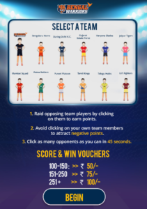 Big Bazaar Kabaddy Game - Win Free Rs.100 Future Pay Wallet Credit