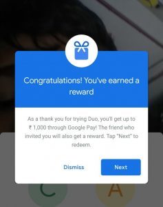 Google Duo Refer and Earn - Get Free Google Pay Scratch Cards
