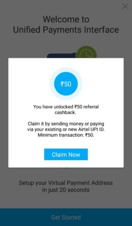 Airtel upi refer earn loot