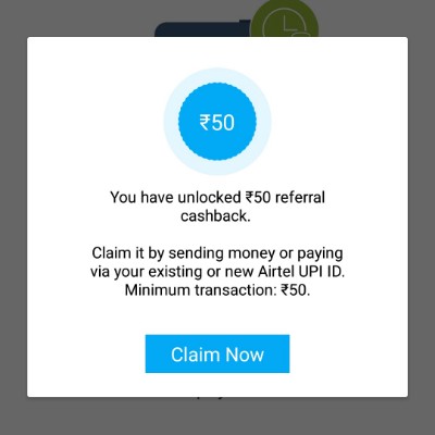 Airtel UPI Refer Earn
